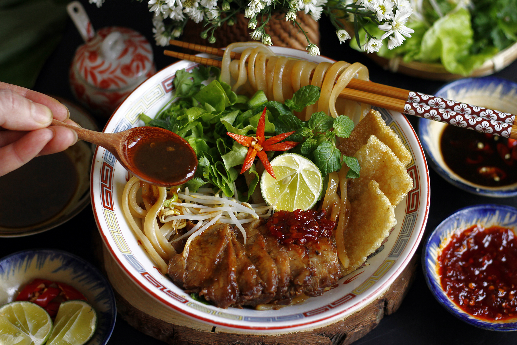 🍜 1. Try Cao Lau – The Soul of Hoi An in a Bowl